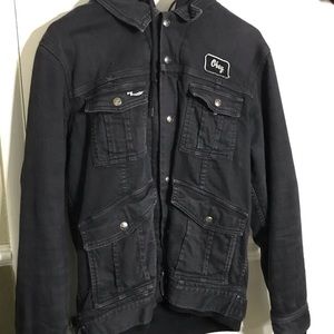 Obey black denim jacket